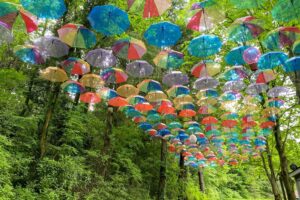 幻想的なフォトスポット！ムーミン谷のアンブレラスカイ　4月12日スタート！