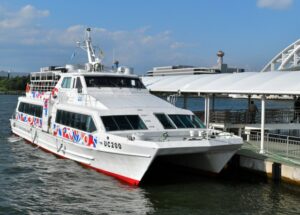 万博、船での来場を促進、桟橋の時間延長と優先入場を実施！