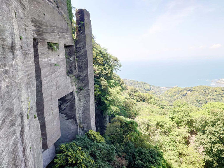 千葉・鋸山「ラピュタの壁」や名物「黄金アジフライ」を満喫!