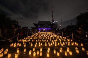 増上寺「100万人のキャンドルナイト」でんきを消しスローな夜を