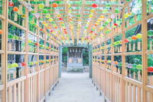 山形県、熊野大社で想いを風鈴に吊るし、祈願祭「かなで」開催