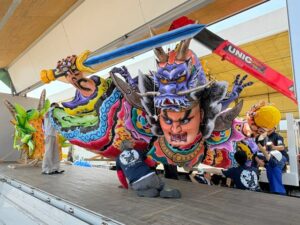 大阪・関西万博「東北絆まつり」へ向け、青森の大型ねぶた搬出!