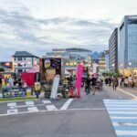 愛知県、小牧駅前でビアガーデンが始まっています！8月9日まで