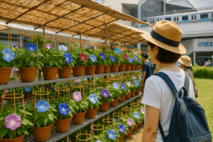 聖蹟桜ヶ丘で朝顔700鉢販売します！「せいせき朝顔市」7/5から