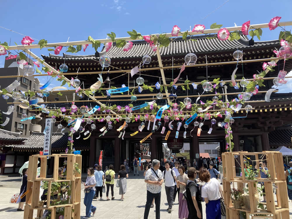 川崎大師「風鈴市」全国800種類を超える風鈴が大集結!7/17~