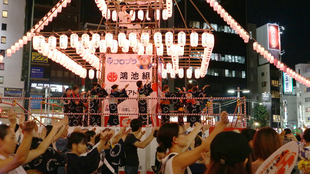 東京「恵比寿駅前 盆踊り大会」開催！今年はフード屋台も解禁！