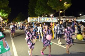 山形県・東根市「ひがしね祭」開幕！七夕提灯行列賑やかに！