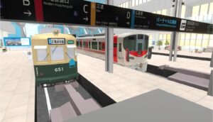 広島駅、乗入れに先駆けバーチャルで227系と広電650形が夢の共演!