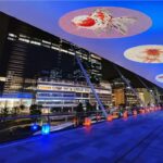 八重洲口「宵路灯籠」開催！灯篭100基とプロジェクションマッピング！