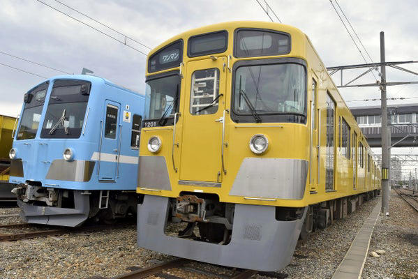 近江鉄道、乗れる検査用車両!西武イエロー「ドクターガチャコン」