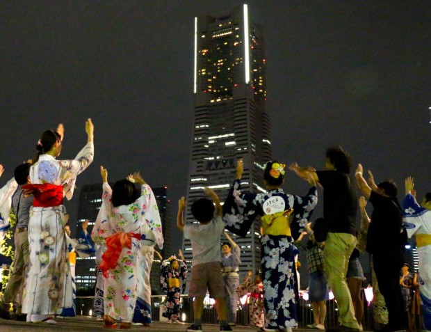 横浜ワールドポーターズ屋上「キャナルパーク盆踊り」9/6初開催!