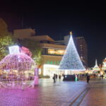 多摩センター「冬イルミ点灯式」ハローキティとしまじろうの共演も！