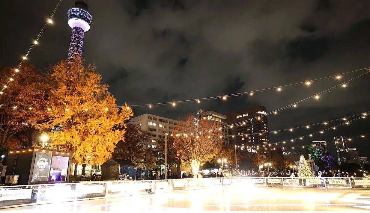 横浜山下公園で「冬の体験型パーク」スケートや公園内を走る列車も登場!