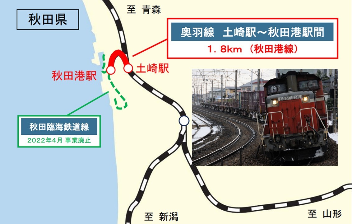 JR貨物「秋田港線」を2026年7月1日で廃止!貨物運行に需要見込めず - 旅飯 agogo!