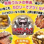 【背徳】上野恩賜公園で「下町ハイカロリーフェス」12/4〜 開催！