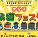 大宮区役所で「大宮区 鉄道フェスタ」12月7日（日）開催！