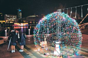 富山市「富岩運河環水公園」で、Xmasイルミネーション始まる！