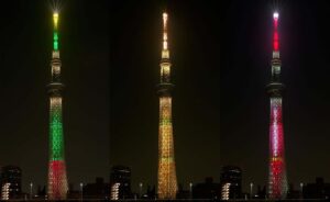 東京スカイツリーが Xmasツリーに変身！今だけの特別カラーで点灯中！