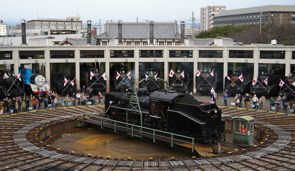 蒸気機関車13台、京都鉄道博物館で「新春ＳＬ頭出し展示」1/12日まで