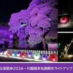 小江戸「川越城本丸御殿」でライトアップ！幻想的な夜散歩　2/15まで
