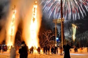 福島県三島町で「第53回 雪と火のまつり」夜には花火も!2/21日 開催