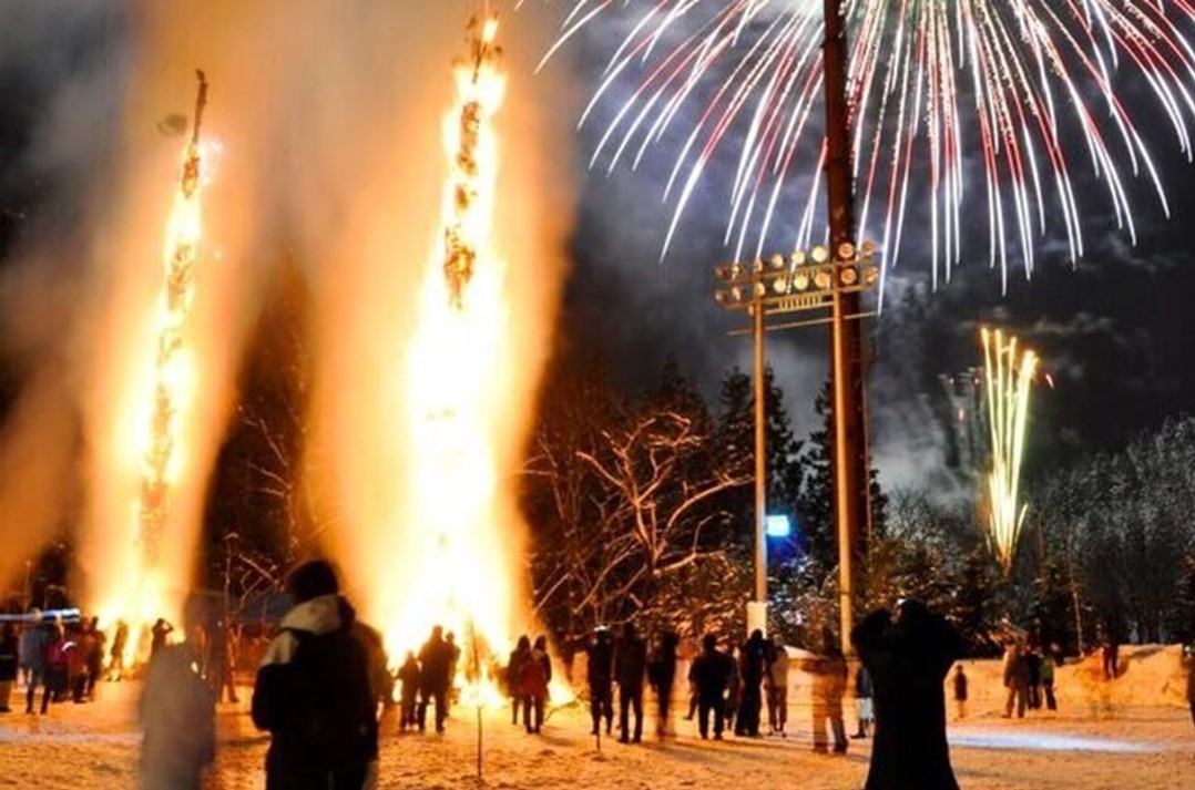 福島県三島町で「第53回 雪と火のまつり」夜には花火も！2/21日 開催