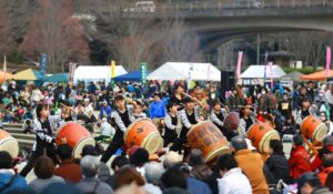 松戸市・21世紀の森と広場で「和太鼓の公演」迫力の開催！3/20日