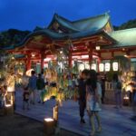 兵庫・西宮神社で、七夕の夜「天の川」境内を流れるLEDの川　7月7日
