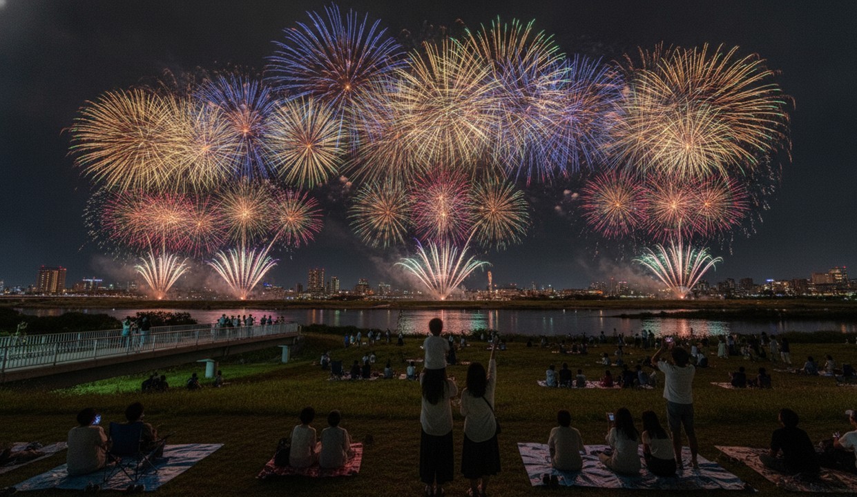 約1万4000発が夜空に咲く「第51回 江戸川区花火大会」開催！ 8月1日