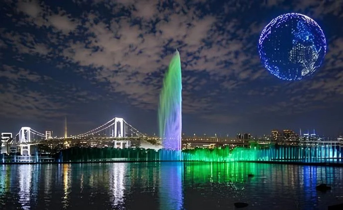 東京・お台場で、噴水×ドローン800機のコラボショー開催！8月28日～